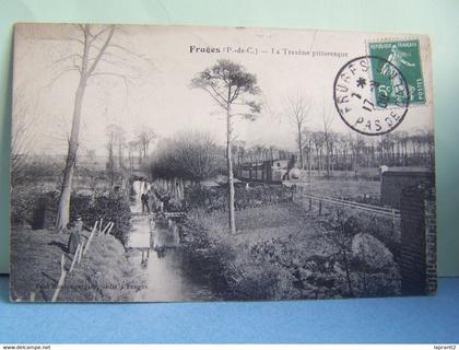 FRUGES (PAS DE CALAIS) LES TRAINS. LE TRAXENE PITTORESQUE.