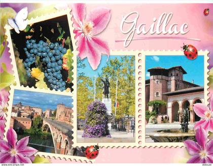81 - Gaillac - Multivues - Fleurs - CPM - Voir Scans Recto-Verso