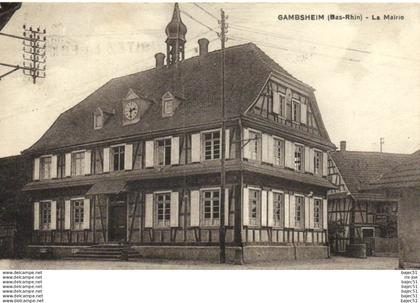 1 cpsm Gambsheim - la mairie