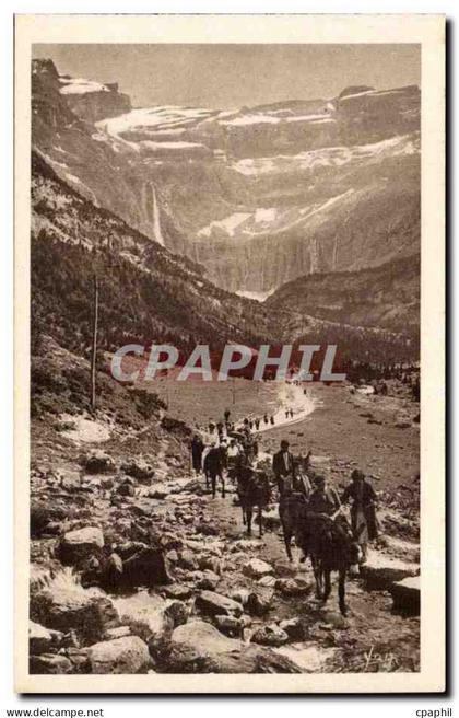 Gavarnie CPA Retour du cirque (ane donkey)