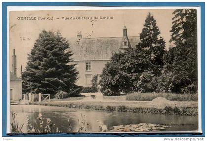 37 - GENILLE --  Vue du Château de ....