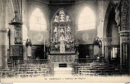 CPA Gentilly Interieur de l'Eglise
