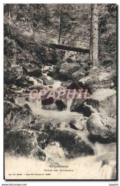 CPA Gerardmer Gorge Des Roitelets