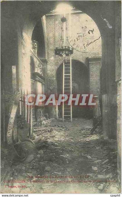 CPA Gerbeviller L'Interieur de la Chapelle Militaria