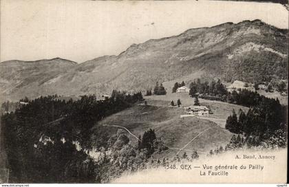 CPA Gex Vue generale du Pailly La Faucille