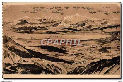 CPSM Gex Faucille Vue sur les Alpes
