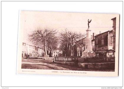 34 GIGNAC Monument aux Morts, Guerre 1914-18, ed Soulane, 193?