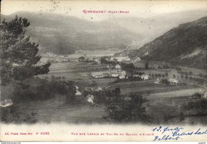 CPA Giromagny Haut Rhim vue sur Lepuix et Vallee du Ballon d'Alsace