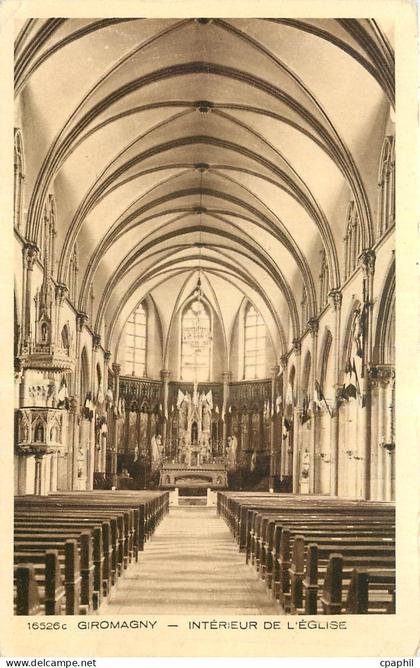 CPA Giromagny Interieur de l'eglise