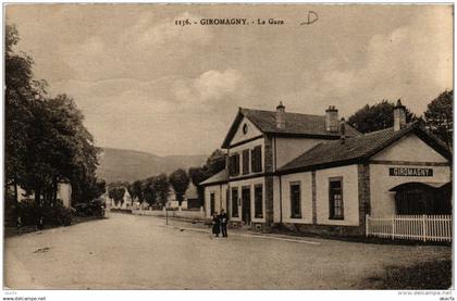 CPA GIROMAGNY La Gare (722591)