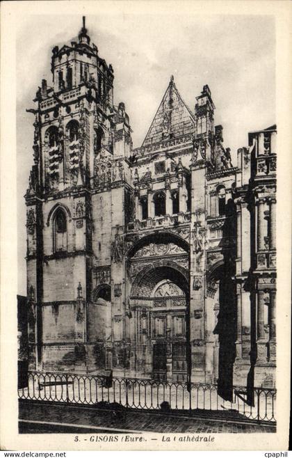 CPA Gisors Eure La Cathedrale