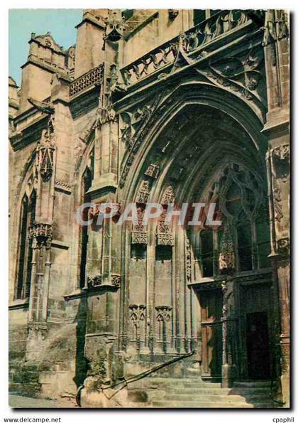 CPM Gisors Eure l'Eglise Le Porche