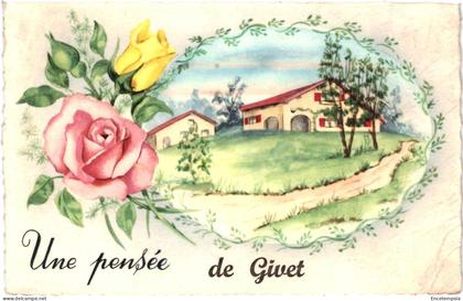 CPSM Carte Postale France  Givet Une pensée de Givet 1964  VM98124ok
