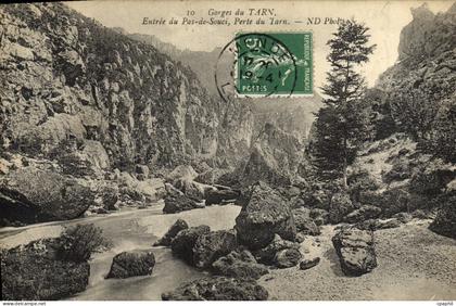 CPA Gorges Du Tarn Entree du pas du Souci Perle du Tarn