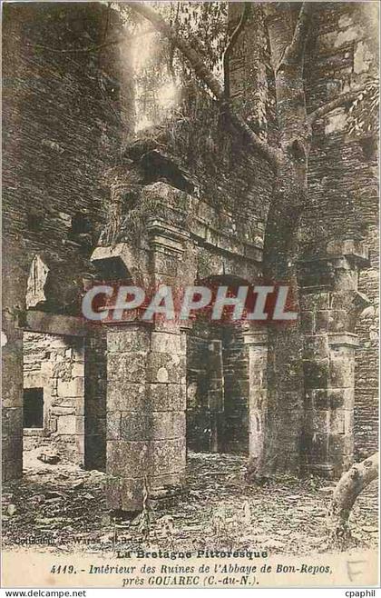 CPA Interieur des Ruines de l'Abbaye de Bon Repos pres Gouarec C du N