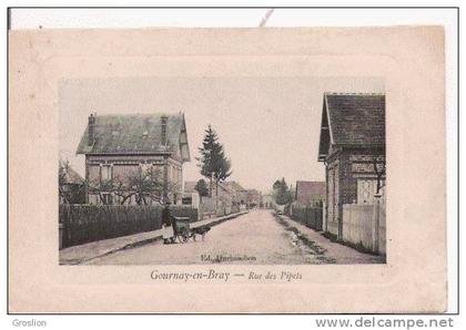 GOURNAY EN BRAY RUE DES PIPETS (ATTELAGE DE CHIENS)