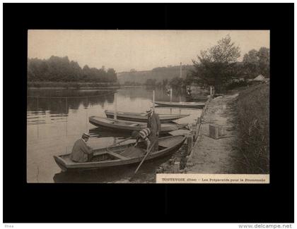 60 - GOUVIEUX - TOUTEVOIE (Oise) - Les Préparatifs pour la Promenade - cpa