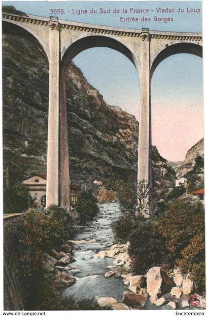CPA Carte  Postale France- Gorges du Loup Viaduc du Loup Entrée des gorges   VM47306