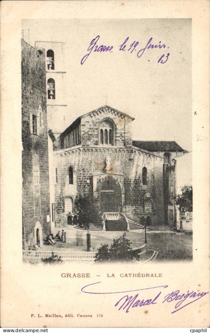 Grasse - La Cathedrale - CPA