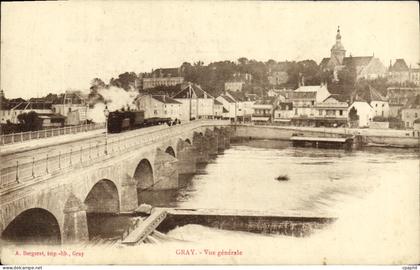 CPA Gray Vue Generale Train