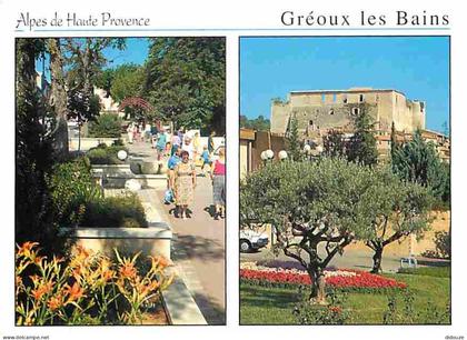 Carte Postale - 04 - Gréoux les Bains - Multivues - Fleurs - Flamme Postale de Gréoux les Bains - CPM - Voir Scans Recto