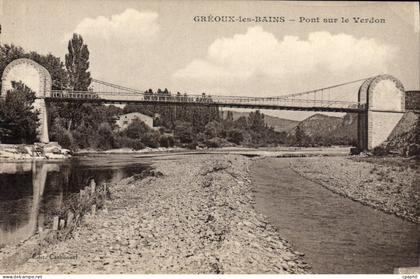 CPA Greoux les Bains Pont sur le Verdon