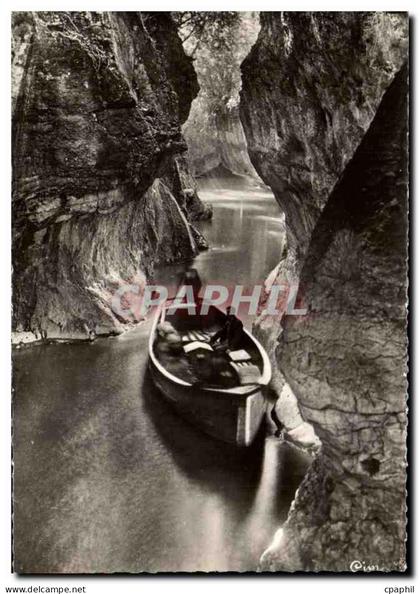 CPSM Gresy Sur Aix Les Gorges Du Sierroz Parcours En Bateau