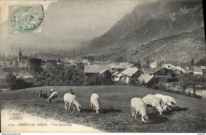 CPA Gresy sur Isere vue generale