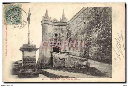 CPA Grignan la Porte du chateau