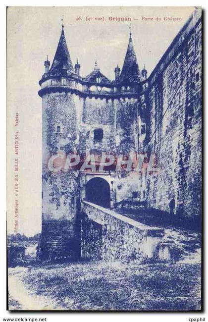 CPA Grignan Porte du chateau