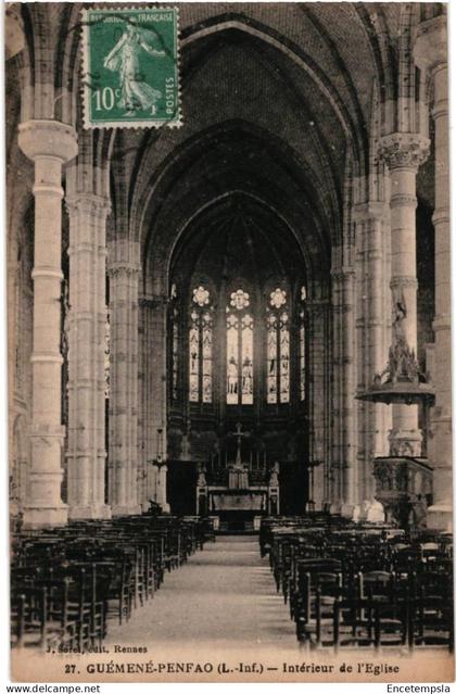 CPA  Carte Postale  France Guémené-Penfao Intérieur de l'église  VM109734