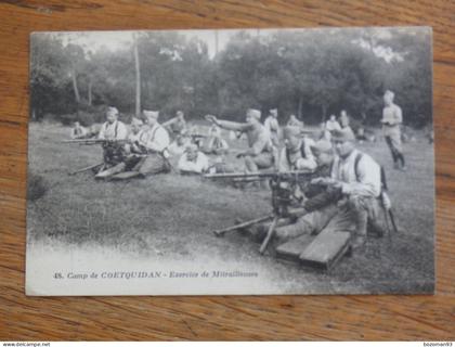GUER COETQUIDAN (56) EXERCICE DE MITRAILLEUSES