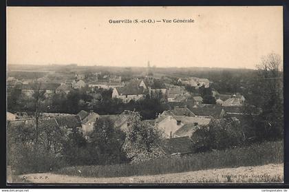 CPA Guerville, Vue générale du village