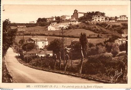 CPA Guethary (B -P ) Vue generale prise du la Route d Espange