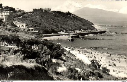 CPM Guethary Plage et vue sur les Montagnes Espagnoles