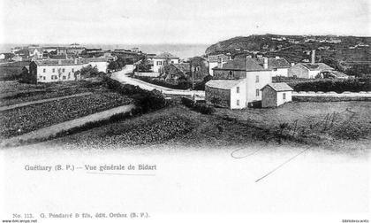 D64 Cpa précurseur - DEPUIS GUETHARY - PANORAMA GENERAL DE BIDART - Edit. Pondarré, Orthez
