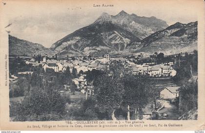 Frankreich Ansichtskarte – Guillestre – Les Alpes – Vue générale – 1926