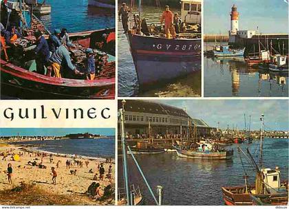 Carte Postale - 29 - Le Guilvinec - Multivues - Bateaux - Plages - Phare - Voir Scans Recto Verso
