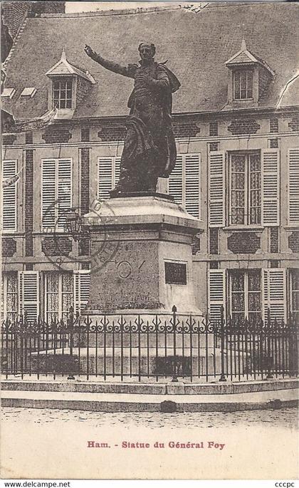 CPA Ham Statue du Général Foy