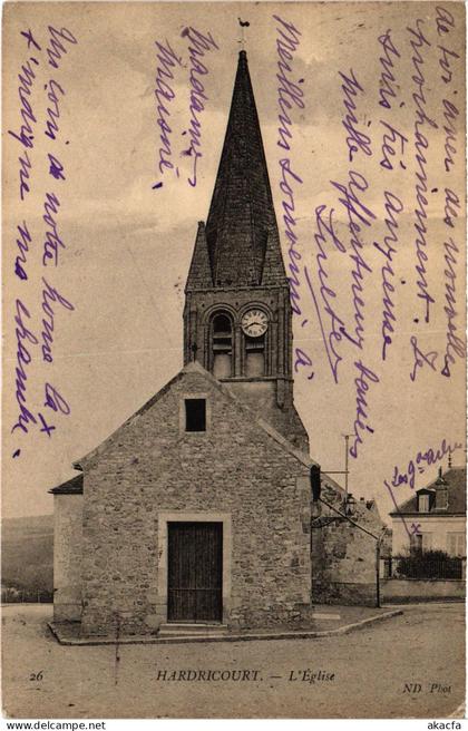 CPA HARDRICOURT Eglise (1411883)