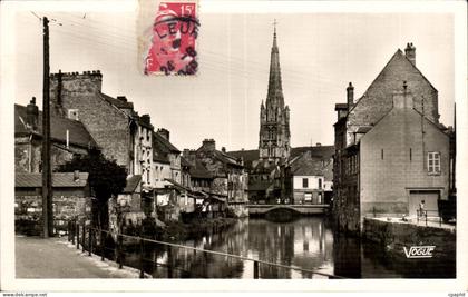 CPA Harfleur Eglise vue de la Lezarde