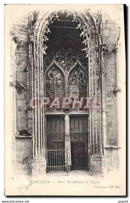 CPA Harfleur Porte Meridionale de l'Eglise