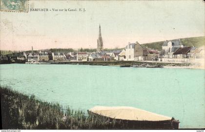CPA Harfleur Vue Sur Le Canal