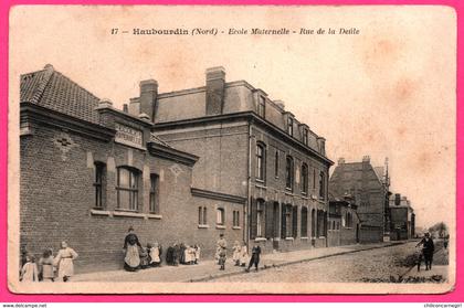 Haubourdin - Ecole Maternelle - Rue de la Deule - Enfant - Belle Animation - Animée - Edit. B.F. Paris