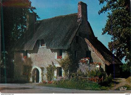 CPA Maison Normande au Toit de Chaume la Luxuriante Normandie