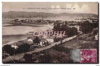 CPA Hendaye (Cote Rasque) Vue generale d Hendaye Plage