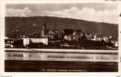 Hendaye CPA Fontarabie vue d'Hendaye