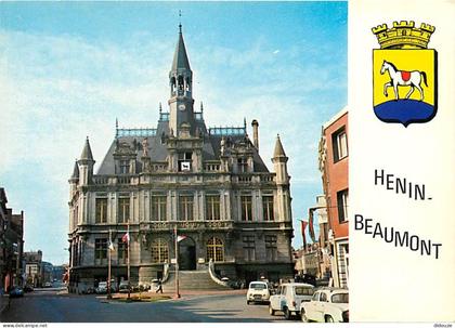 62 - Hénin Beaumont - L'Hôtel de Ville - Automobiles - Blasons - CPM - Carte Neuve - Voir Scans Recto-Verso