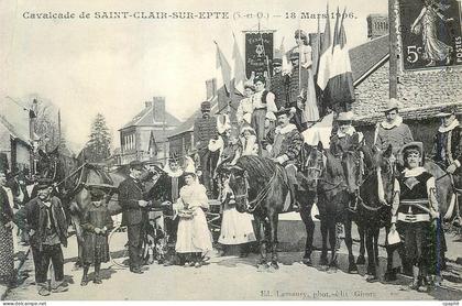 REPRO Cavalcade de Saint Clair sur Epte (S et O) 18 Mars 1906
