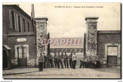 Hesdin - Caserne de la Frezelier - l'entree - CPA
